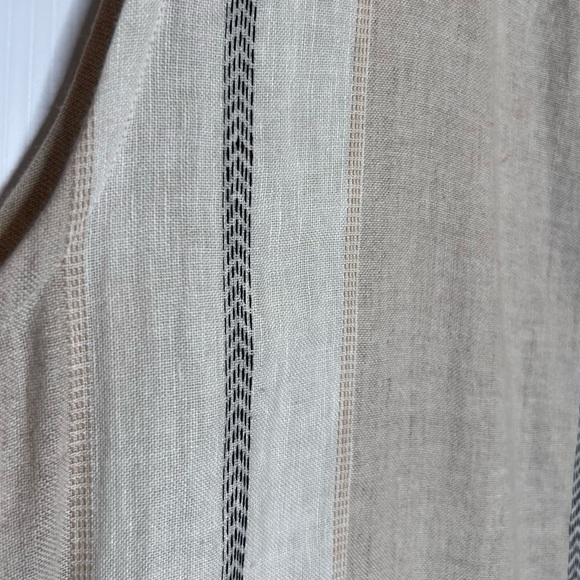 NWOT SPANNER Linen Blend Sleeveless Button Front Midi Dress. Size Medium - Picture 7 of 9